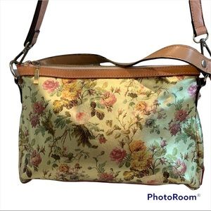 Cavalcanti Gold Floral Leather Purse